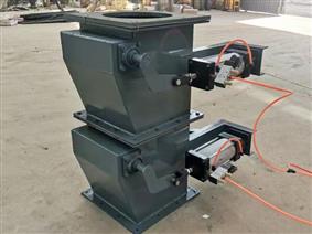 氣動雙層翻板閥